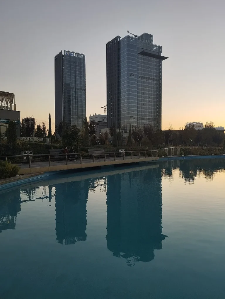 New high-rise towers in the Tashkent City business district